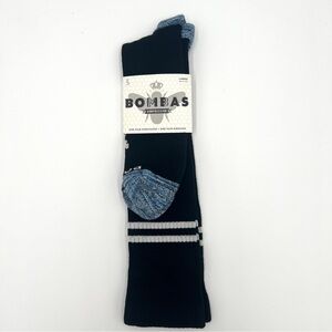 Bombas Compression Socks Size Large Calf Height New Black/Blue Tall